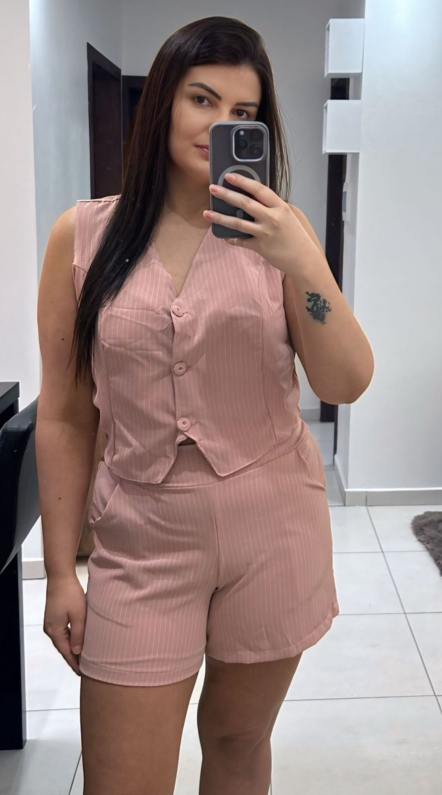 CONJUNTO ROSA LÁPIS  J&J CLOSET